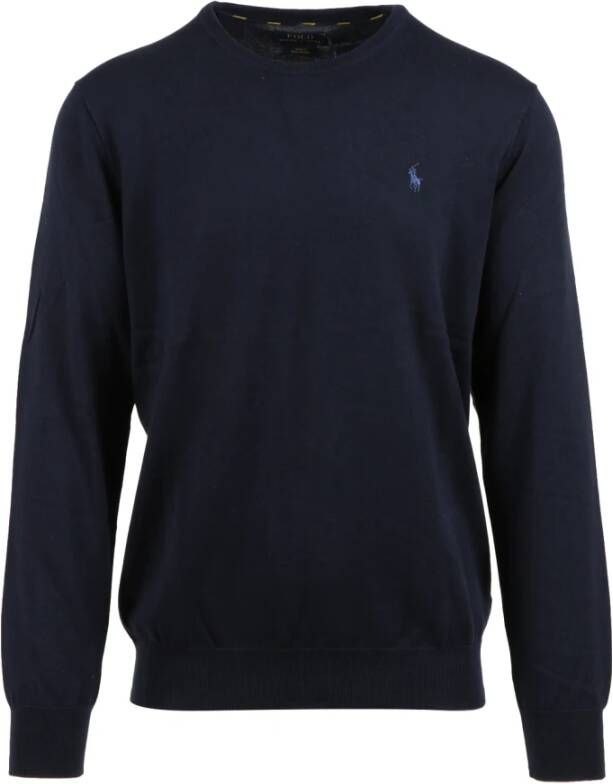 Ralph Lauren Pullover van wol met ronde hals en logoborduring