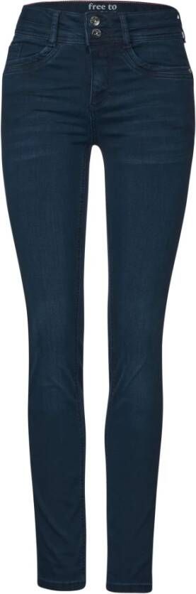 Street One Slim fit jeans , Blauw, Dames