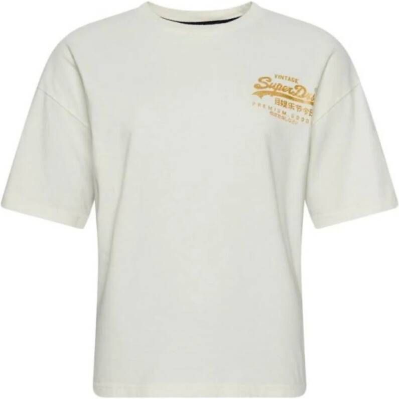 Superdry T shirt vintage VL verhaal , Wit, Dames