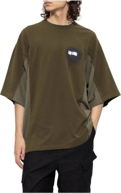 Undercover Bedrukt t shirt , Groen, Heren