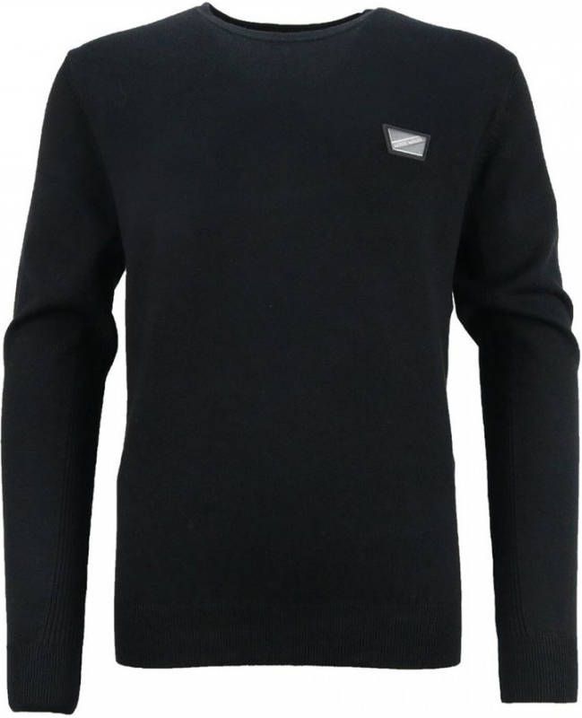 Antony Morato ! Jongens Shirt Lange Mouw Maat 152 Zwart Viscose,polyamide/elasthan.