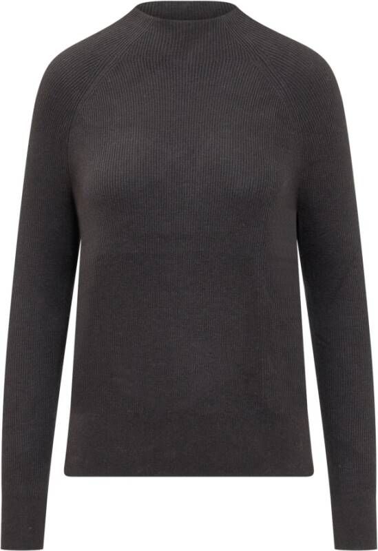 Calvin Klein Ronde hals gekweek , Zwart, Dames