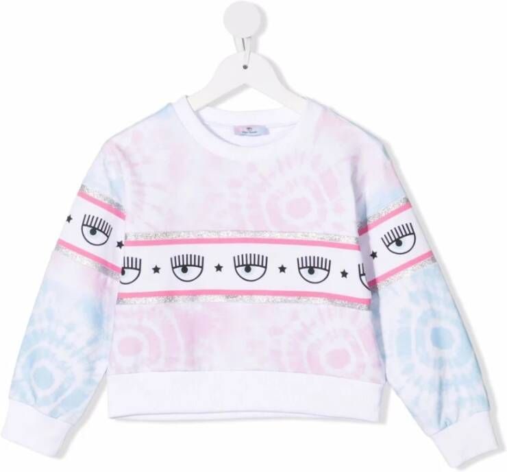 Chiara Ferragni Sweatshirt with Logo Collection, Wit, Dames
