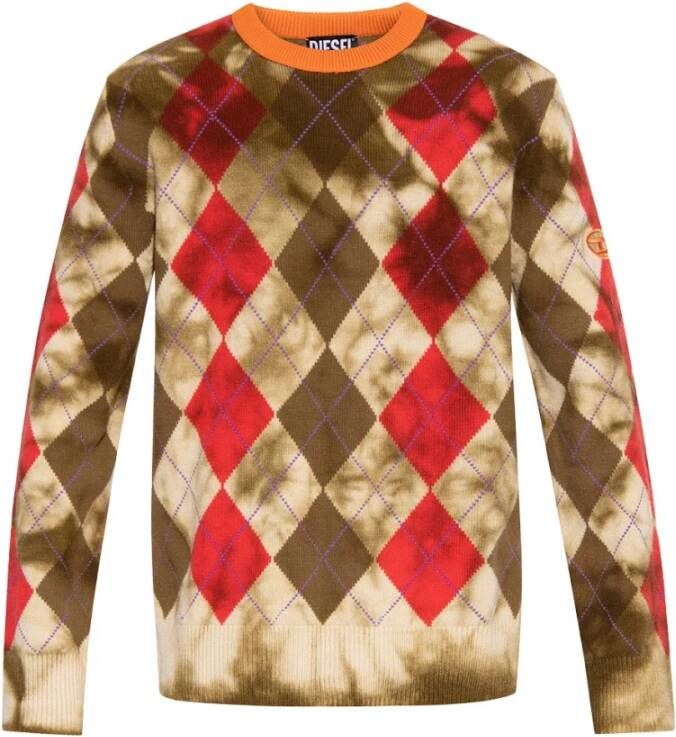 Diesel K airro trui , Rood, Heren