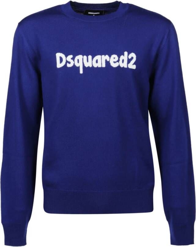 Dsquared2 Truien & Vesten Blauw Heren