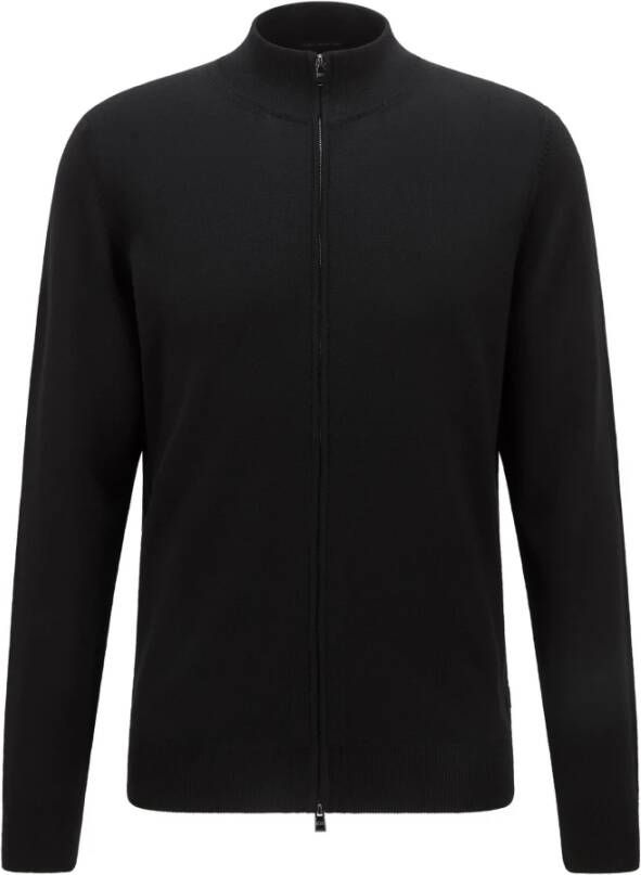 Boss Regelmatig fit vest gemaakt van nieuwe wol , Zwart, Heren online kopen