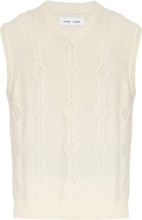 SAMSØ, E SAMSØ, E Mas kabelgebreide spencer in wolblend