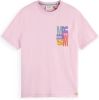 Scotch & Soda T shirt korte mouw , Roze, Heren online kopen