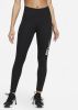 Nike Dri FIT One 7/8 legging met halfhoge taille en graphic voor dames Zwart online kopen