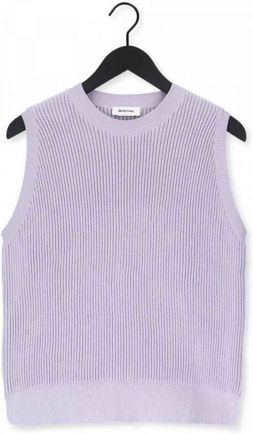 Modströ, m Luca grofgebreide spencer van biologisch katoen