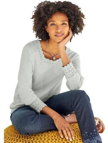 Pullover in zacht mint van heine