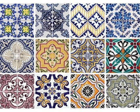 bpc living bonprix collection Tegelstickers (12-dlg. set), multicolor, kunststof