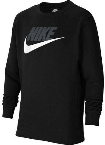 Nike Sportswear Club Fleece Jongenstop met ronde hals Zwart