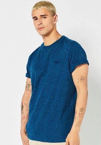 Superdry Vintage Logo Emb Tee 10 T.Shirt , Blauw, Heren