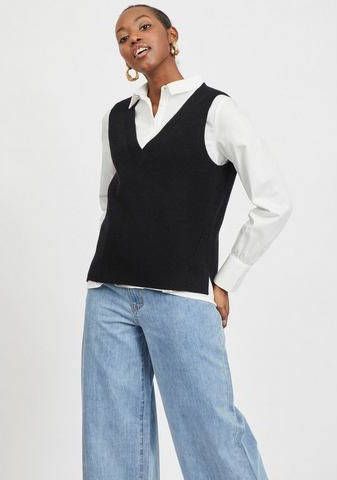 Vila Slip over VIRIL PULLUNDER met een mooie v hals