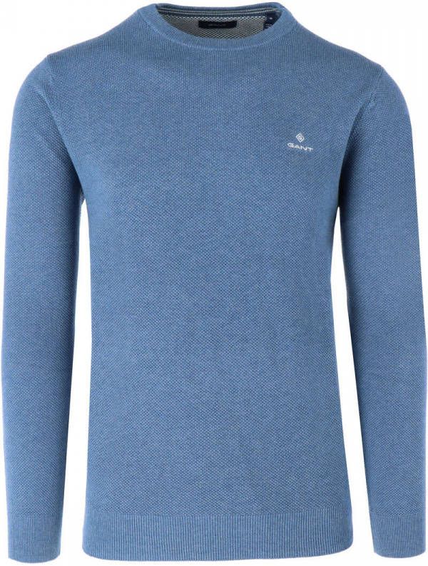 Gant Trui met ronde hals COTTON PIQUE C NECK "cotton pique crew"