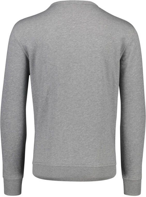 GANT Regular Fit Sweatshirt ronde halslichtgrijs, Melange