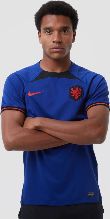 Nike Nederland 2022/23 Stadium Uit Dri FIT voetbalshirt voor heren Blauw