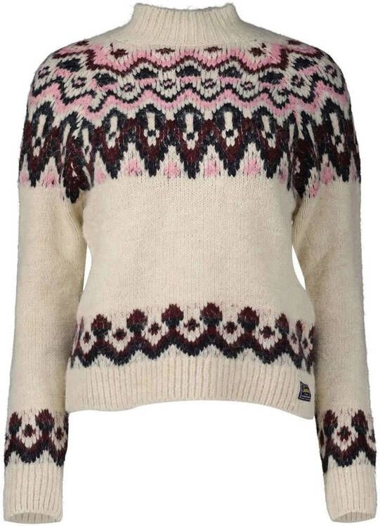 Superdry Vintage Slouchy Fairisle Knit Sweater Dames