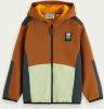 Scotch & Soda Zip through nylon detailing hoodie online kopen