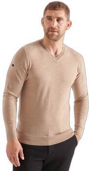 Superdry Trui Pull à col V en laine mérinos