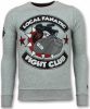 Local Fanatic Fight Club Trui Bulldog Heren Sweater Truien Mannen Grijs online kopen