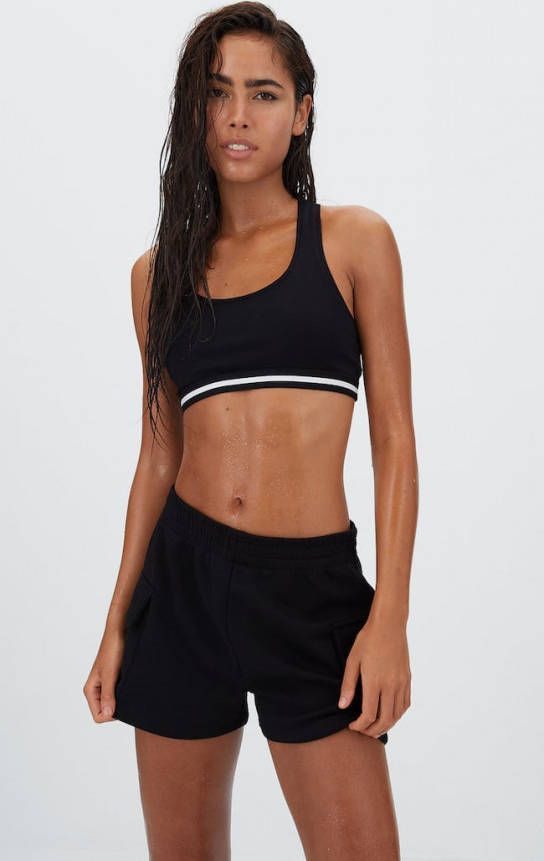 Stradivarius Cargo Sportief Short Zwart