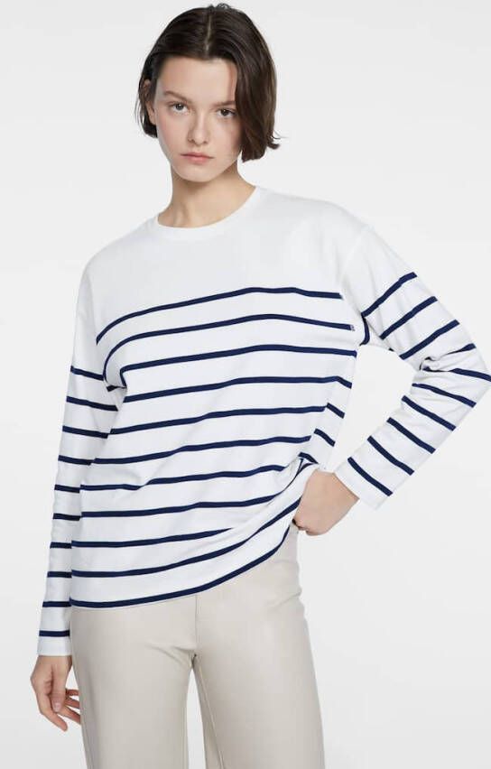 Stradivarius Gestreept T Shirt Marineblauw