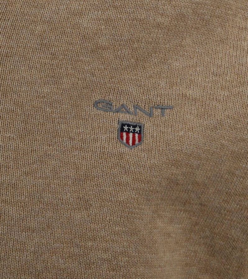 Gant V neck Knitwear , Beige, Heren