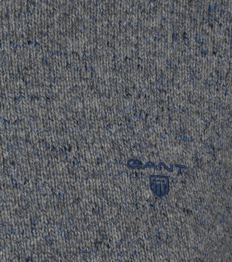 Gant Neps Gemêleerde Trui met Ronde Hals Heren