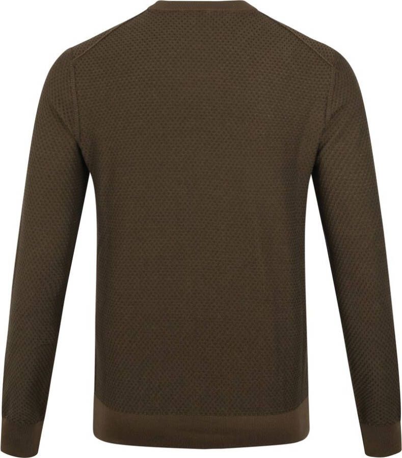 Hugo Boss Kapoko fijngebreide trui met structuur en print