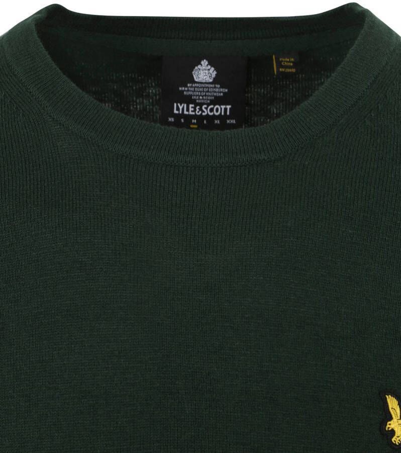 Lyle & Scott Maglione Crewneck lamswol Blend Jumper Kn921Vf.z56 , Blauw, Heren