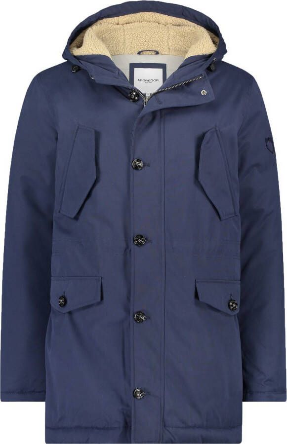 McGregor parka jas met capuchon blauw