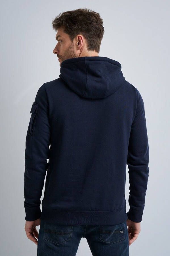 PME Legend Hooded brushed soft fleece sky captain , Blauw, Heren