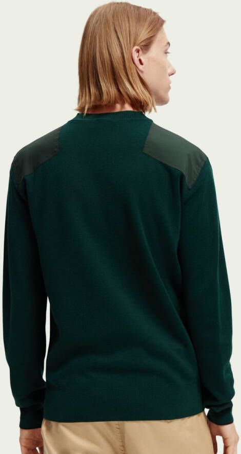 Scotch & Soda Pullover shoulder patches crewneck pull 168493/5014