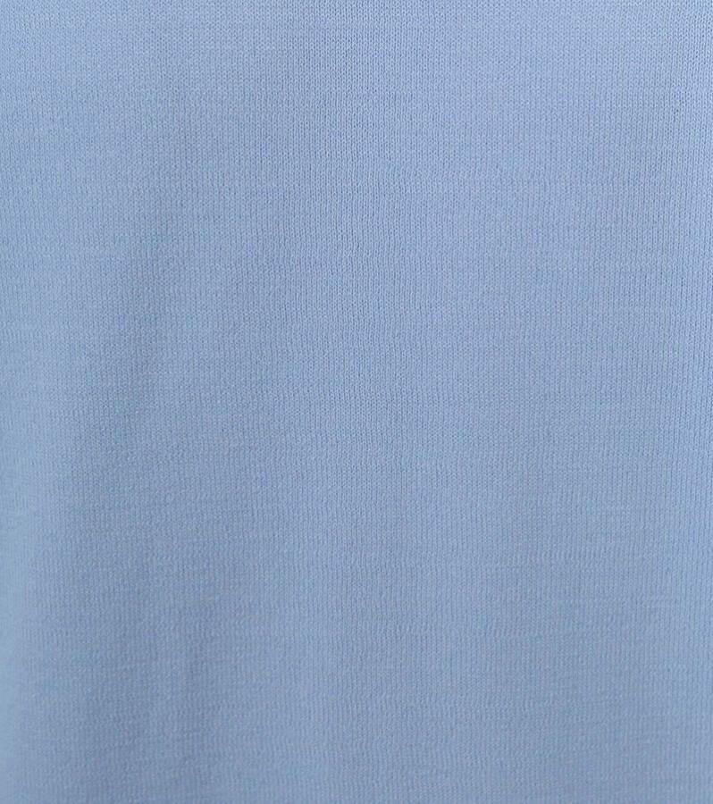 Suitable Half Zip Trui Lichtblauw