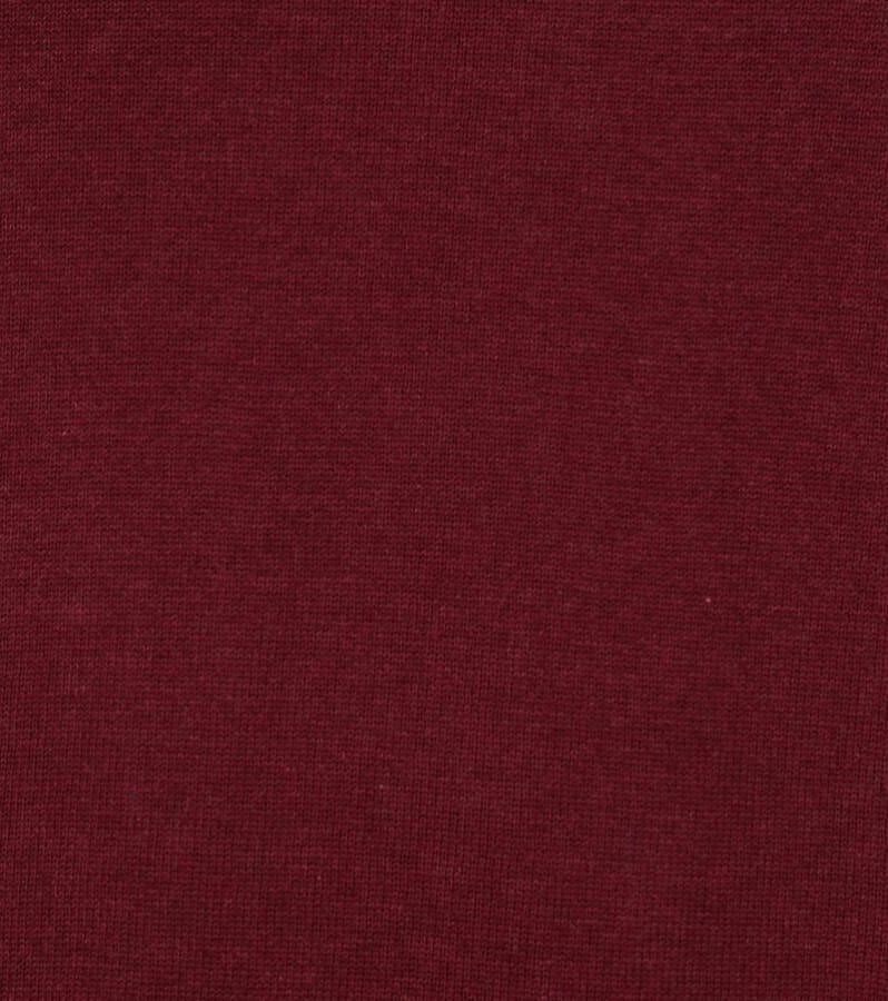 Suitable Katoen Vini Pullover V Hals Bordeaux