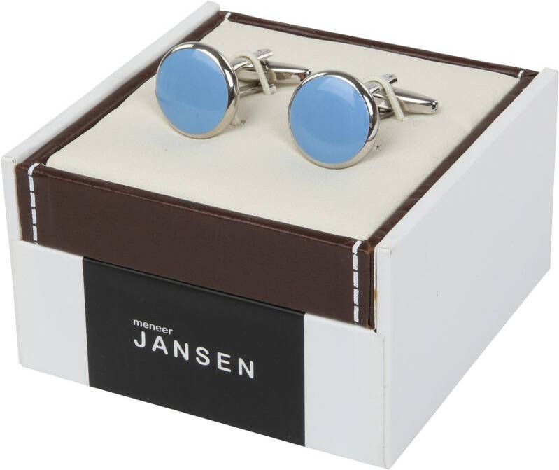 Suitable Manchetknoop Rond Blauw NR92