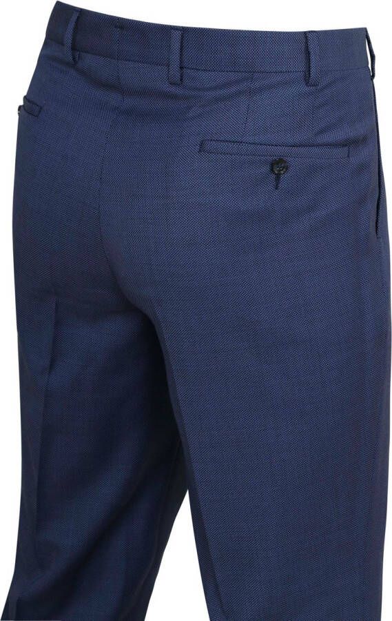 Suitable Pantalon Buck Split Wol Donkerblauw