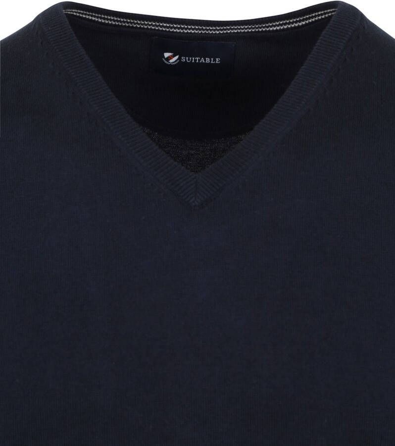 Suitable Pullover Vini V Hals Navy