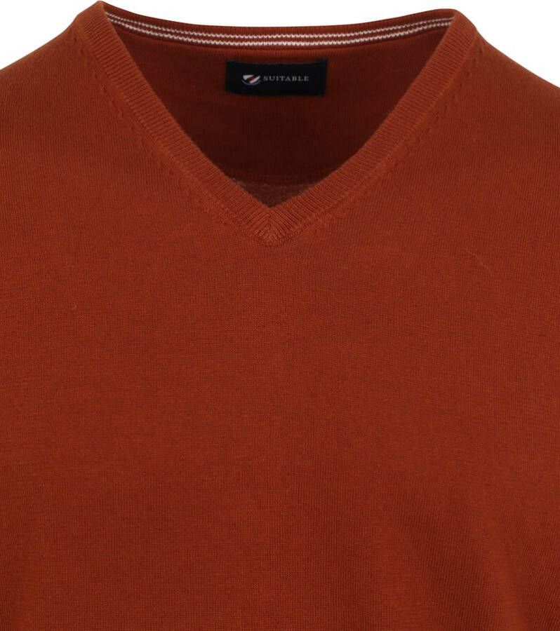 Suitable Pullover Vini V Hals Oranje