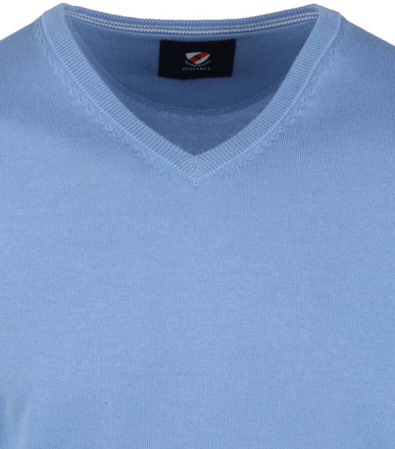 Suitable Respect Vini Pullover V Hals 262 Blauw