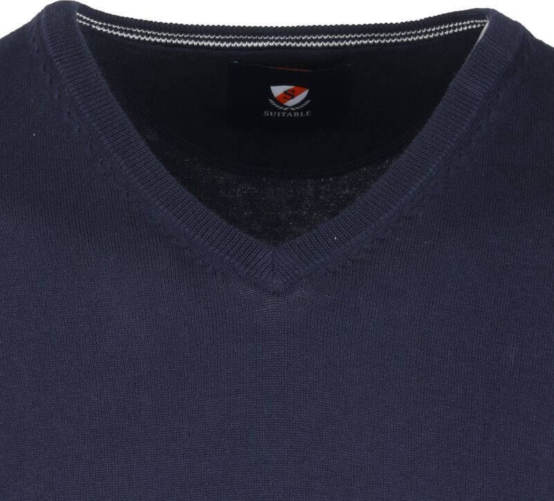 Suitable Respect Vini Pullover V Hals 290 Navy