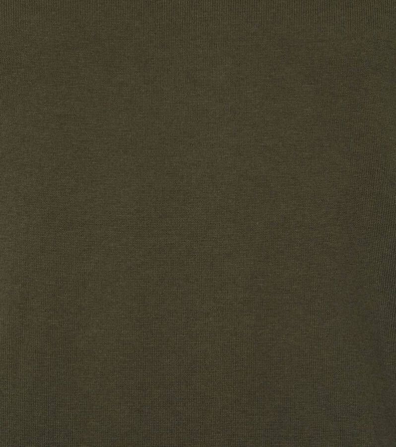 Suitable Respect Vini Pullover V Hals Olijfgroen