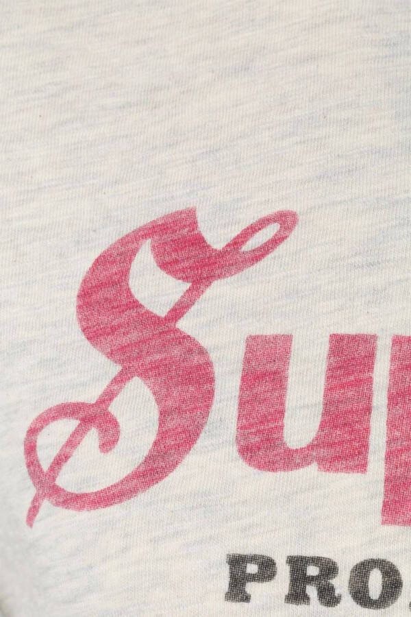 Superdry Classic T shirt logo ecru , Beige, Heren