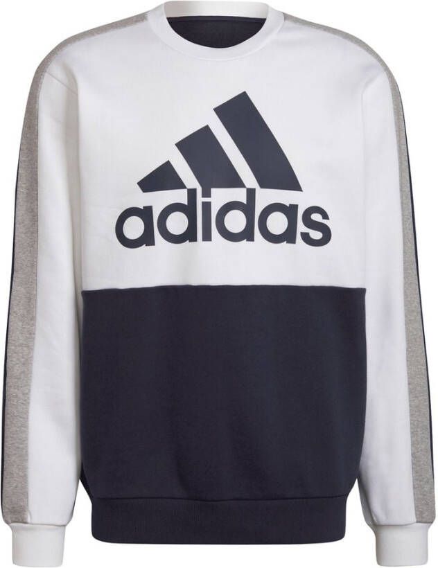 Adidas Performance sweater wit/donkerblauw