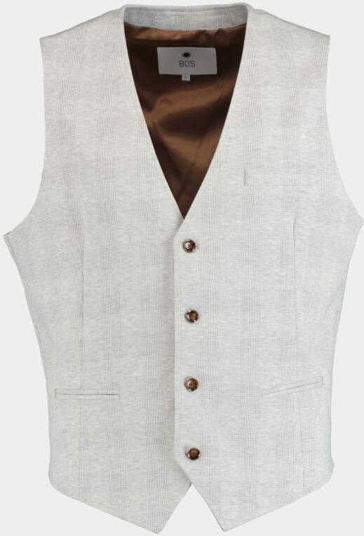 Bos Bright Blue Gilet kris waistcoat 221011kr07bo/940 grey