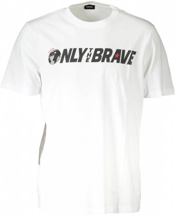 Diesel T shirt 34, T Just SVT , Wit, Heren