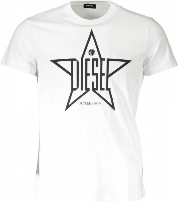 Diesel T Diego T shirt met ster en logoprint