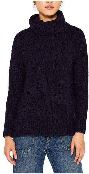ESPRIT Women Casual grofgebreide trui donkerblauw